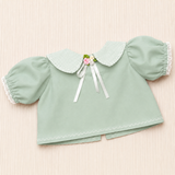 Camisa com gola - Verde bebê