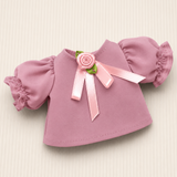 Camisa manga curta bufante - Rosa envelhecido