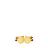 Meia com cerejinha - Amarelo