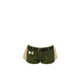 Shorts c/ cinto preto - Verde musgo