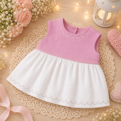 Vestido rodado - Rosa envelhecido