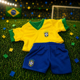 Camisa+bermuda Urso 30cm