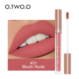 Batom Líquido Matte Lip Gloss À Prova D' Água O.TWO.O - 12 Cores