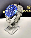 Rolex Submariner Prata (Fundo Azul) - Sunshine View Store