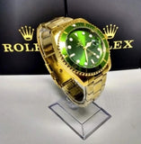 Rolex Submariner Dourado (Fundo Verde) - Sunshine View Store