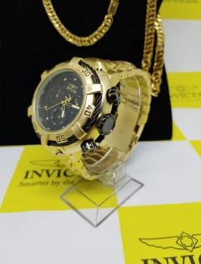 Invicta Thunderbolt (Dourado e Preto) - Sunshine View Store