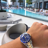 Rolex Submariner Misto (Fundo Azul) - Sunshine View Store