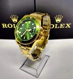 Rolex Submariner Dourado (Fundo Verde) - Sunshine View Store