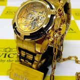 Invicta Zeus Bolt Skeleton - Dourado e Preto - Sunshine View Store